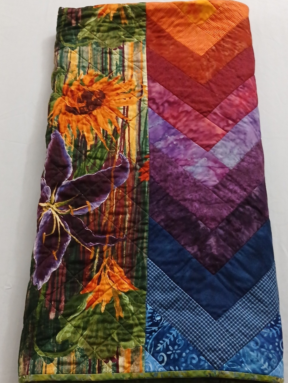 Handmade Floral Quilt